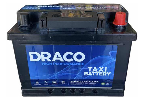 Batería Draco 60 Amp. Positivo Derecho Libre De Mantencion