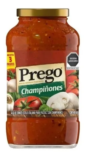 comprar Prego Salsa Italiana Para Pasta Con Champiñones 680 Gr