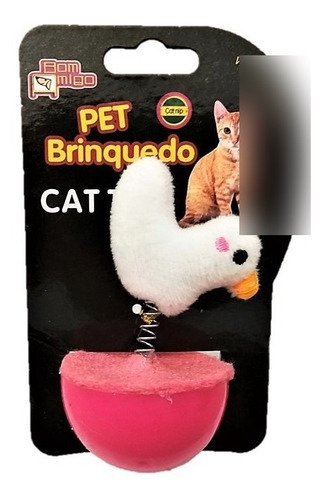 Brinquedo Oscilante Para Gato C/ Catnip Bichinho De Pelúcia 