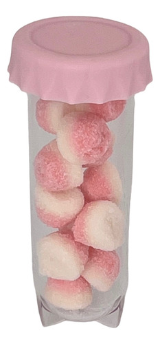 Souvenir Sirenita Tubo Ensayo Candy C/ Tapa Silicona 25 Unid