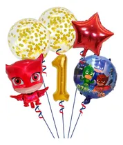 Comprar Sets  2 Globos Pj Masks Héroes  Pijama Catboy Gecko Ululette