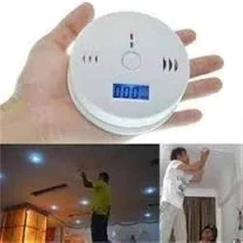 Alarma Detector Monóxido De Carbono Autónomo Digital Blanco