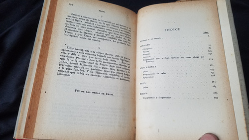 Himnos Triunfales Pindaro Y Odas Anacreonte, Safo Tapa Dura (Usado)