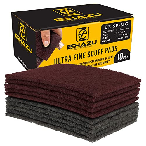 Eshazu Premium Purpose Scuff Pads 6&#39; X 9&#39;, Caja...