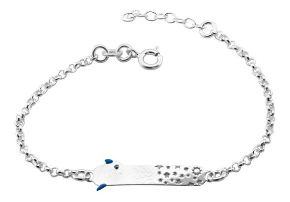 5mm 925 plata bebé ID Pulsera de cordón de borde acanalado 6 pulgadas Grabado Gratis