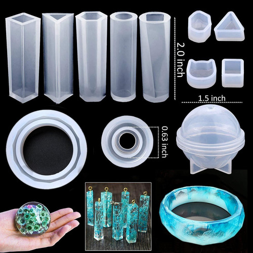 142x Molde De Resina Kit De Silicona Colgante Pulsera Molde