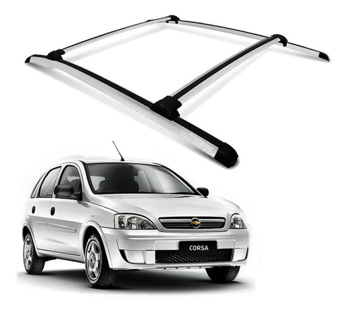 Rack De Teto Corsa Hatch Modelo Original Prata Bagageiro 