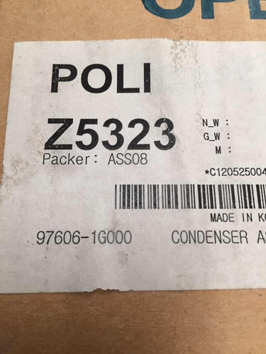 Condensador A/a Kia Río Cvvt