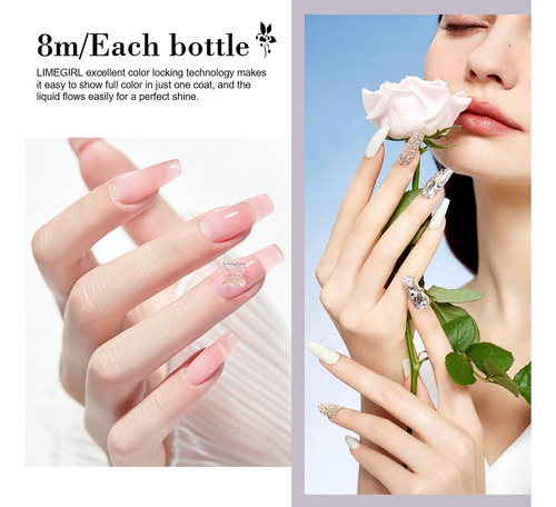 Set De Esmalte De Uñas En Gel Semipermanente, Kit De Manicur