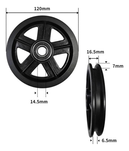 2 Poleas Duraderas For Puertas Corredizas De Granero, Para