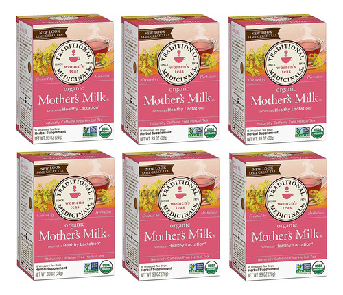 96sobre Té Para Lactancia Orgánico Mother's Milk Leche Madre