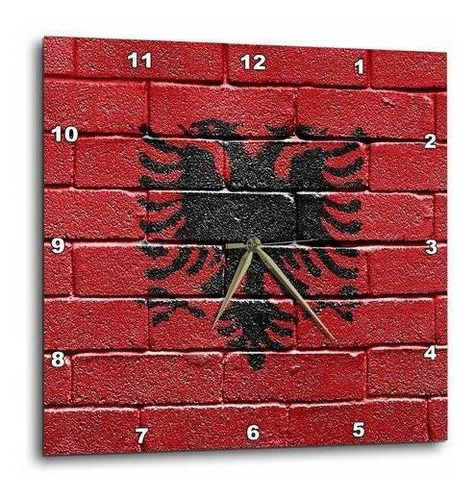 3drose Dpp ******* Bandera Nacional De Albania Pintada En Un
