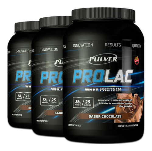 Proteina Prolac 3 Kilos Pulver Crecimiento Musculos Marcados