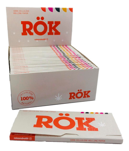 4 Papel Celulosa Rok 100% Orgánico 50 H K.s 108mm Candyclub