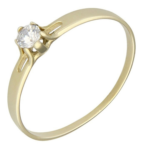 Imagen 2 de 5 de Anillo Solitario 14k, 1.0 Gramos.