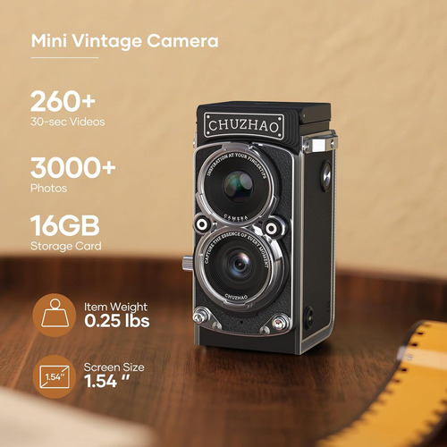 Cámara Digital Retro Itwano M1 12mp Fhd 1080p Con Filtros