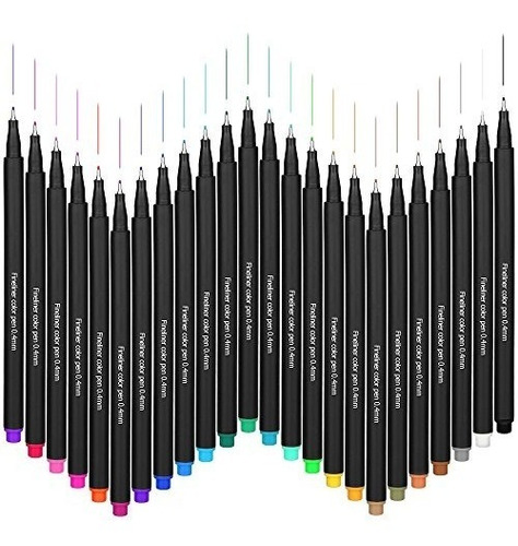 Lápices De Colores De 24 Piezas, Rotuladores De Dibujo Finel