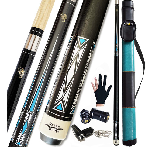 Tai Ba Cues - Palo De Billar (2 Unidades, Incluye Estuche Ri