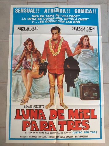 Poster Afiche Cine - Luna De Miel Para Tres *