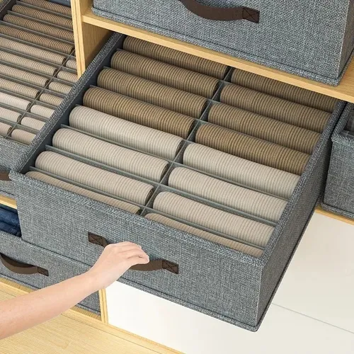 2 Caixa Organizador  Roupeiro Closet Multiuso Grande Dobrável
