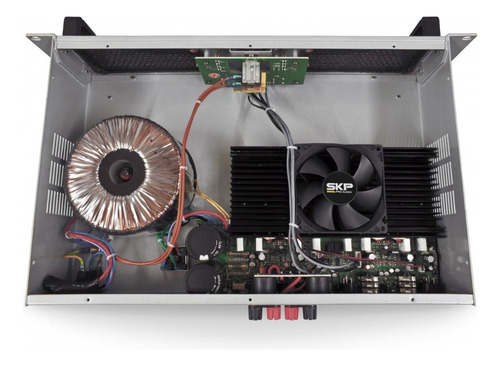 Potência do amplificador Skp Max 420 200w + 200w 4 Ohms Cor cinza Potência de saída Rms 400 W