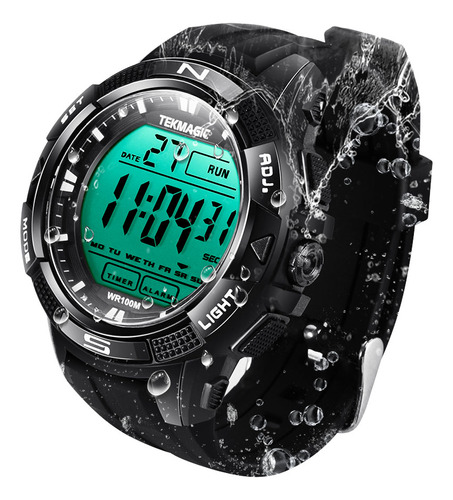 Reloj Deportivo Digital Impermeable100m Para Nadar Y Bucear