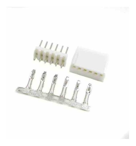 Kit Conector Housing 2.54mm Kf2510 6 Pin Pack X20 - 2gtech  