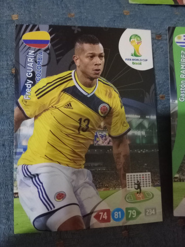 Carta Adrenalyn Xl Brasil 2014-guarin