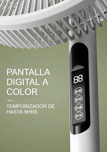 Ventilador Con Control Remoto Abanico Moderno De Pie 5 Aspas