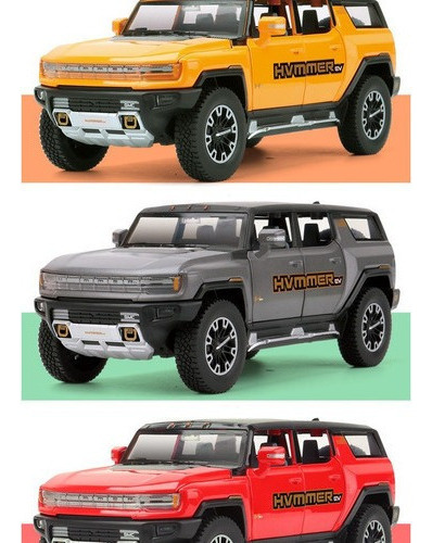 Carro De Coche Miniatura Black Mamba 1:24 Hummer Ev M [u]