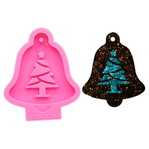 Super Glossy Christmas Bell Tree Silicone Mold, Resin Castin