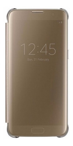 Funda Samsung Galaxy S7 Edge Sview Flip Cover Original Gold
