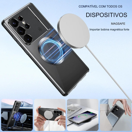 Case 360° Alumínio Future Para Galaxy S24 S23 S22 S21 Ultra