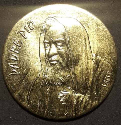 Medalla Bronce Padre Pio Beato 2 Maggio 1999