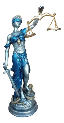 Themis Diosa De La Justicia. La Justiciera. 30cm Resina Fina
