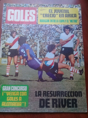 Revista Goles 1314 (1974) Póster All Boys Previa Mundial 