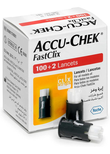 Lanceta Accu-chek Fastclix Com 100 + 2 Unidades - Full