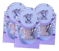 Comprar Souvenir Jaboncito De Elefante Baby Shower Lila X 20 -