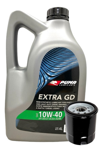 Kit Aceite Puma 10w40 4lts + Filtro Chery Tiggo5 Tiggo 5 2.0