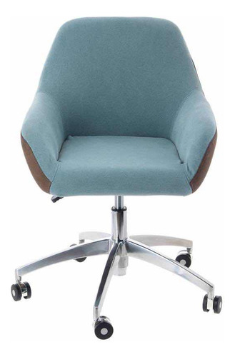 Sillón Ejecutiva Helen Café/celeste Just Home Collection