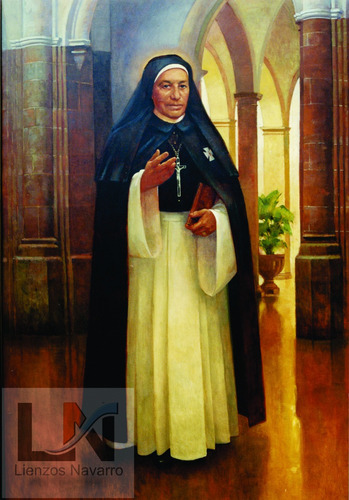Lienzo Tela Canvas Sta Maria De Jesús Sacramento Venegas