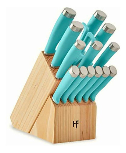 Hampton Forge Epicure True Aqua Juego De Cuchillos 15