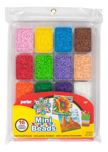 Mini Abalorios Perler Colors, 16000 Unidades, Bandeja Grande