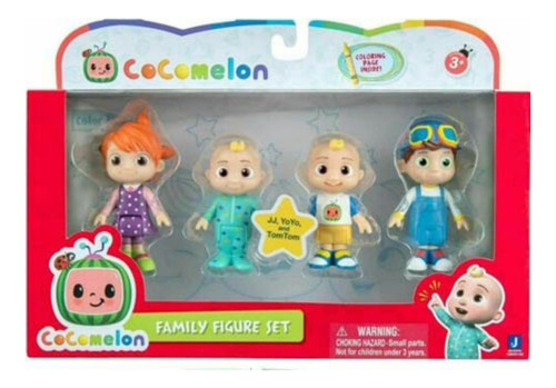 Set De Figuras Cocomelon Jj, Tom Tom Y Nina Caffaro 0169