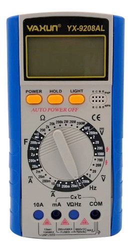 Tester Digital Yaxun Yx9208al Multimetro Medidor De Voltaje
