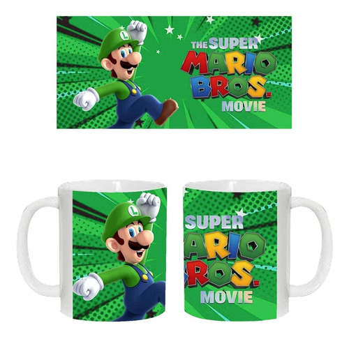 Taza Diseño Super Mario Bros Y Luigi  