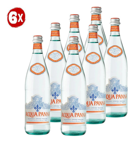 Água Mineral Acqua Panna Natural 505ml (6x)