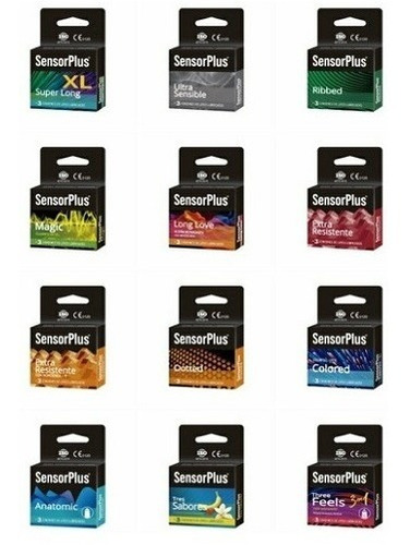 Condón Sensorplus  -pack 25 Cajas (75 Unidades)-  A Elección
