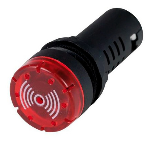 Buzzer Zumbador Led 220v 80db Rojo Ip40 - Luz Piloto Panel