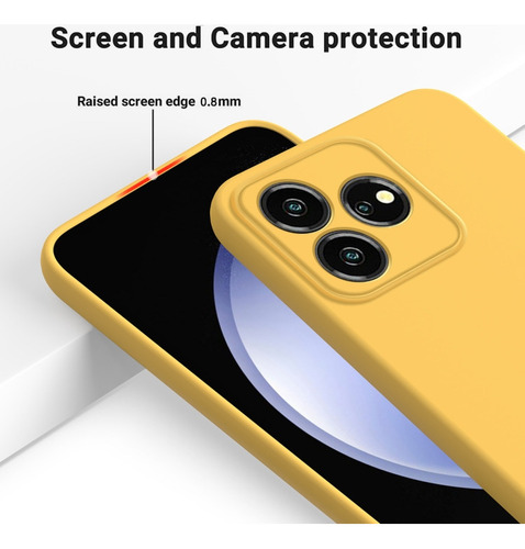 Funda De Silicona Líquida Para Zte Axon 50 Lite